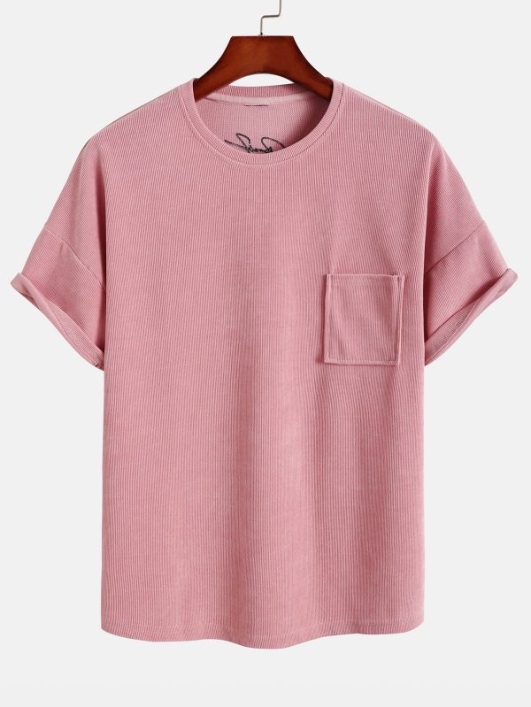 007c0a3d878b97cd9865e7cbdbe3fca7b06016d7d5e23cce931006774ee15071.jpg Dropped Shoulder Corduroy T-Shirt
