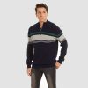 03f91e5fb2662b7b543aa23f2bf3d039aa4366bc8195e4ef16bdfa0c1fc212c7.jpg Men's Sweater Half Zipper Turtleneck Warm Pullover Slim Fit Casual Comfortable Striped Knitted Sweaters