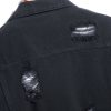 Man Ripped Denim Jacket