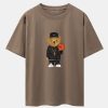 05dacc93c92ad384438537a203e7010b2292037cf470ac74d0475530104b1c96.jpg Basketball Bear Print Drop Shoulder Oversize T-Shirt & Jersey Basketball Shorts