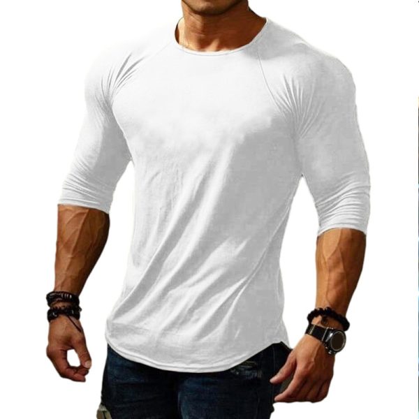 0d00cdcacd8c93c037578ce91bf99cd58c0fdb174412e2ec8adad1dbcc377b1a.jpg Slim Simple Casual Plain Men's T-Shirt