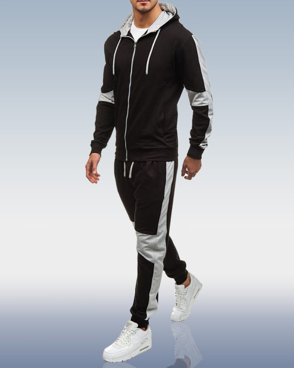 0d479818808b30fbb6128a94f330bb79a31a392a20d2bbf25ed36168e768d019.jpg Men's Grey Zip Hoodie Two Piece