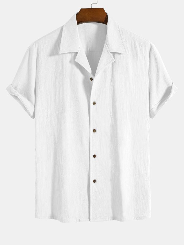 0eb2868f52a990f4a16d2e4f73e83eff344479f4daf8dd14dc49f768ce2b3c81.jpg Textured Cotton Revere Shirt & 5" Shorts