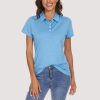 1048e10b8080429e7c60f9018d855aba94de93617fa92dc1300bddd74a5de9d8.jpg Women's Polo T-Shirts 4-Button Moisture Wicking Athletic Tee Shirts