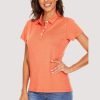 10bf4a62e1cfba7272cda9e354ba39789a56a3309b2aca8c1e44046e2d9f6726.jpg Women's Polo T-Shirts 4-Button Moisture Wicking Athletic Tee Shirts