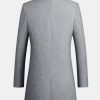 Single Breasted Notch Lapel Woolen Overcoat