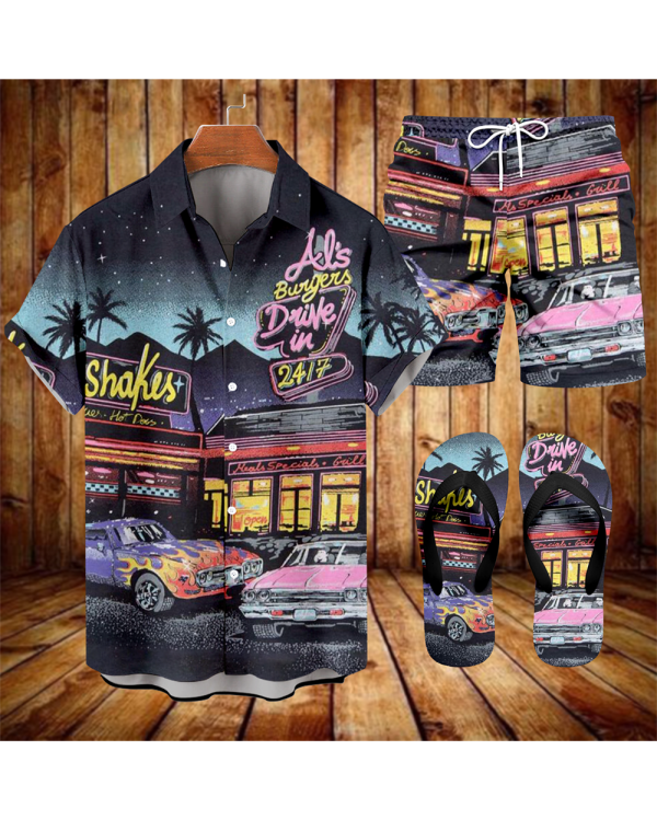 157647a27b3945231ba78c19c453e6665d25e529c0f13cd7272e48a6a81ad8b3.png Suitmens Men's Spring Classic Car Shirt Three-Piece Set 074