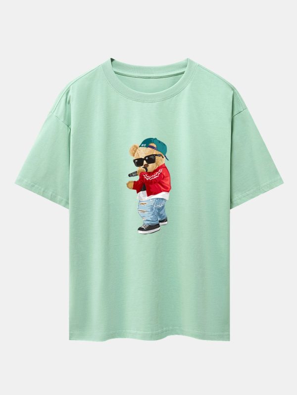 18905dce885ec2b16c2ea738dd7acf4d421c84ed07ca7ebb6c016e54ea88c057.jpg Hip Hop Singer Bear Print Heavy Weight Oversize T-Shirt
