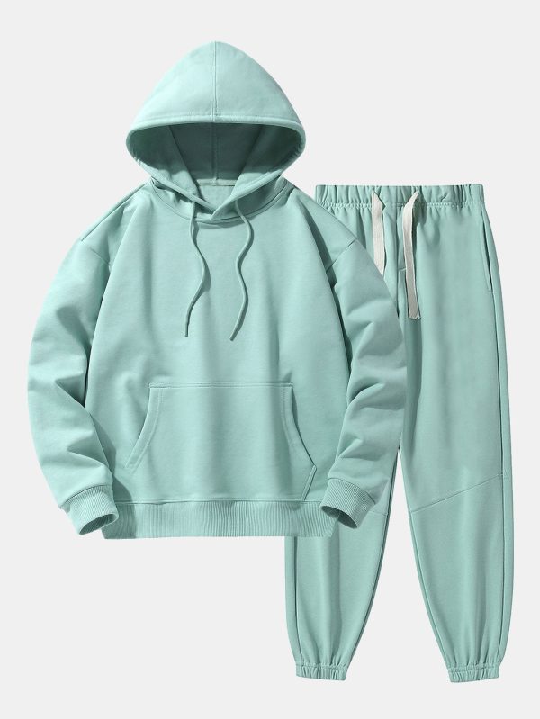 18cfd833915b052f5167448fba9e6aa6df632c7e320910527706e0d929e20e58.jpg Basic Heavy Weight Drop Shoulder Relaxed Hoodie & Jogger Pants