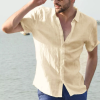 1db2ed63ffda8595b2670edb6a6e3c520d4cd72516187fcd2e71a21f153c2cde.png Summer Men's Solid Color Short Sleeve Casual