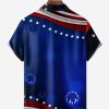 Halloween Thanksgiving Christmas Flamingo Chest Pocket Short Sleeve Shirt