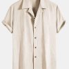 28670d75c4d7f5ba1cdc944b4a4943a1c3f2a241e2da7eadcab077cb1b49b55d.jpg Textured Cotton Revere Shirt & 5" Shorts