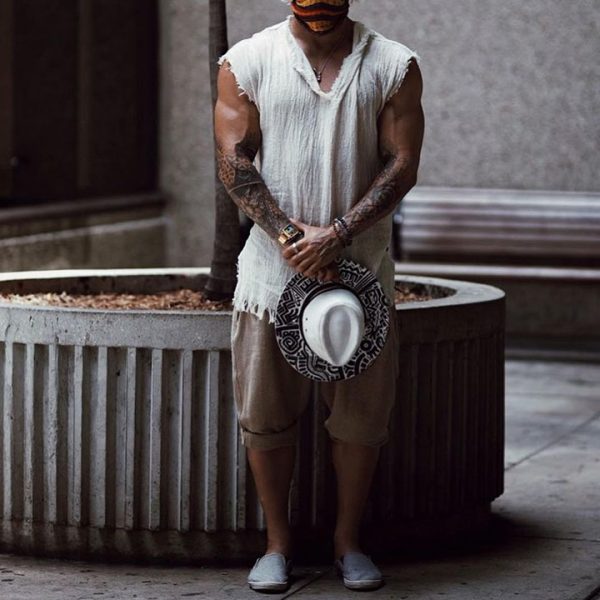 297ea32cbc518eafd505aa0475a55554f9805a00c38fdb861e290aed660f8568.jpg Men's Linen Holiday Plain Tank Top
