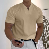 Gentleman business pocket short-sleeved fitness T-shirt
