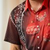 2c184f49495459d60e281eb1b7167ed0e60523c4c9fd5e96d827edaed99746c1.jpg Christmas Decoration Chest Pocket Short Sleeve Shirt