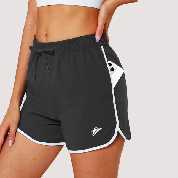 2e3bf04b466dfe18666ce856213e3e558fa462b7332c0c1452479707206a4dd8.jpg Women's Running Shorts with 2 Pockets Quick Dry Yoga Shorts