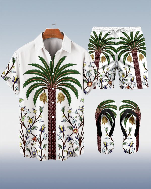 2ecd7ad04f7a744e8d7f67ead5c9497db89d7486157f2bece8a887c3bdc2dbc7.jpg Suitmens Men's Hawaii Vacations Print Shirt Three-Piece Set 060