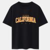 2fa70632f8da7df324524e1a01252ff35a66241502a0b32075e3c63c50b6c87c.jpg Los Angeles California Print Drop Shoulder Oversize T-Shirt