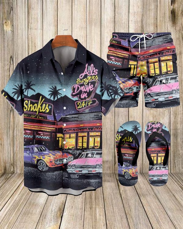 33f5df57f5a57219eae5a937696fd4c35c30feea64cfc2cbcb4c3a7f787243d6.jpg Suitmens Men's Spring Classic Car Shirt Three-Piece Set 074
