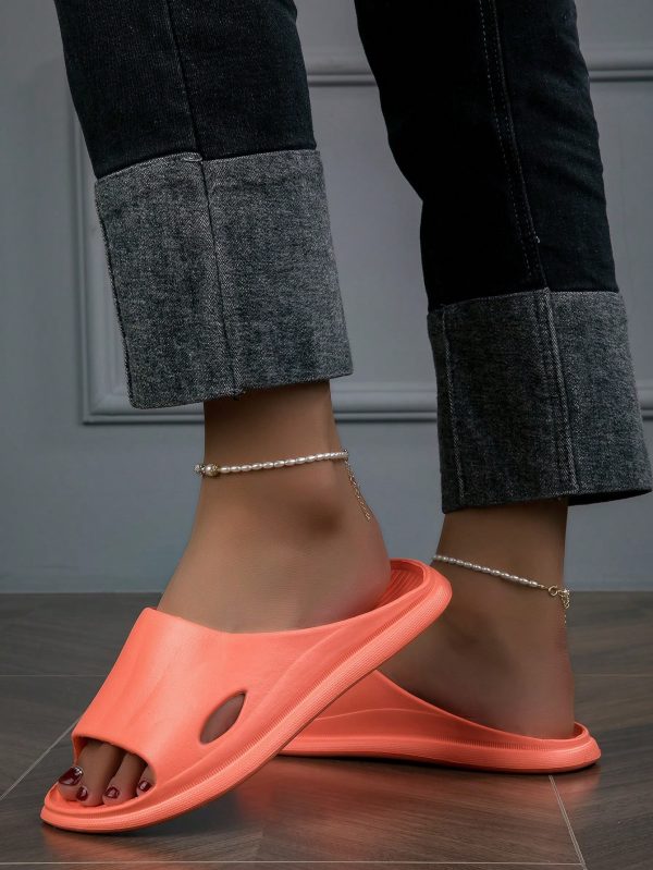 Women's Eva Silent Indoor Slippers, Non-slip & Comfortable Open Toe Casual House Slides