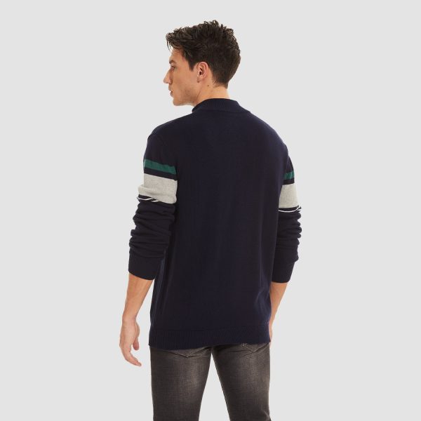 36d334ec5268ef7be4f72f63d15e2090080f21d4b8c93155e2cab981ee08fb05.jpg Men's Sweater Half Zipper Turtleneck Warm Pullover Slim Fit Casual Comfortable Striped Knitted Sweaters