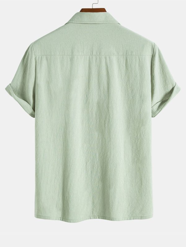 36fcdf3d7aa8a2a9eadd50ddcfa01322c821b38ecfb854589aa2337c9c67dd32.jpg Textured Cotton Revere Shirt & 5" Shorts