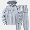 Paris Print Cotton Blend Hoodie & Jogger Pants