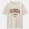 Florida Palm Tree Print Heavy Weight Oversize T-Shirt