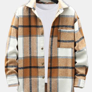 3bdf5d646e5e038b1fca562df89437d9dc642494f3ae30ddc3c8d717bf64759c.jpg Flannel Plaid Overshirt With Pocket