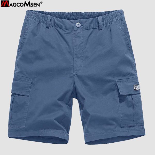 3e34ca44ec01a8be1e3f2ac9d7d6db53062c426cbcd1af90859314cecf17a219.jpg Men's Cotton Cargo shorts Summer Lightweight with Multi-Pockets Ripstop Cargo Work Shorts