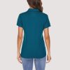 3e4c58343b23feee79757a98b6aa39c3cfda30f0298a0935c8747925f8ac4987.jpg Women's Polo T-Shirts 4-Button Moisture Wicking Athletic Tee Shirts