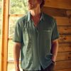 Tropical Floral Print Short Sleeve Casual Shirt