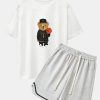 40b4d88350101daaccdb9ce3ee1db984c194e8a1cb035cb1dc6faed0ef4d15f7.jpg Basketball Bear Print Drop Shoulder Oversize T-Shirt & Jersey Basketball Shorts