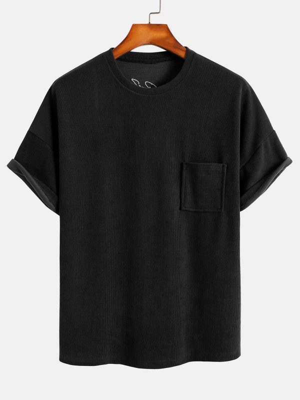 437cee76e675888f8ab4c639192c371efa4497697b526d1160c011cb0fe5a4b4.jpg Dropped Shoulder Corduroy T-Shirt