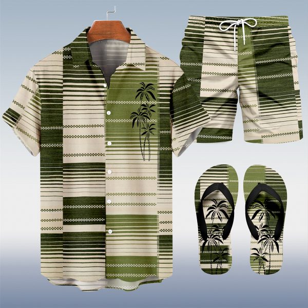 44135517b1aaaf6a451eb865267fd9090bce703e7897875582d9189666bdcf82.jpg Suitmens Men's Hawaiian Bowling Print Shirt Three-Piece Set 048