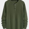 4636b044b24f1ec46c5096d68bc46c01bf026f084c0d51f03e786e8204b0eb20.jpg Long Sleeve Arc Hem Waffle Henley Shirt