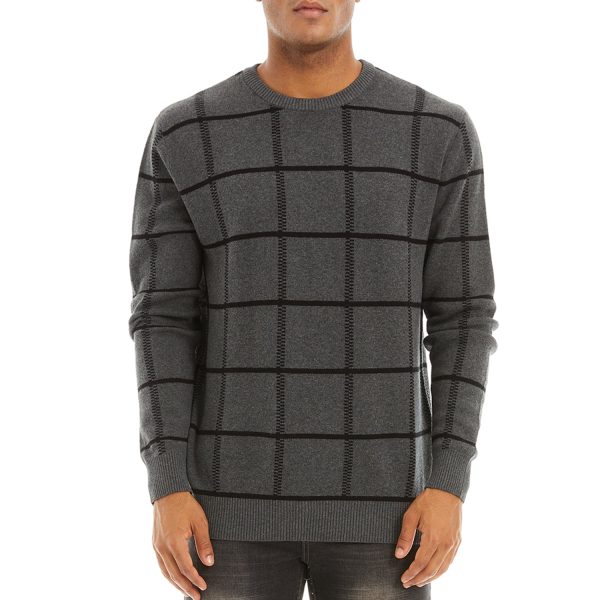 4657d625cfdf28404aa37099fc3d3c95163df8348e9f923ffa541536364861f4.jpg Men's Casual Knitted Sweaters Crewneck Pullover Cotton Sweatshirt Soft Lightweight Autumn