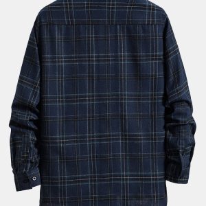 49dd283206a9326bb4304e6a730db3544c734ba97752865afae65cdafcc3ca46.jpg Long Sleeve Plaid Shirt With Pocket