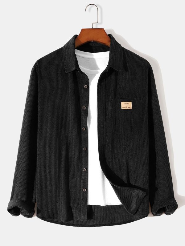 Long Sleeve Corduroy Shirt & Straight Leg Corduroy Pants