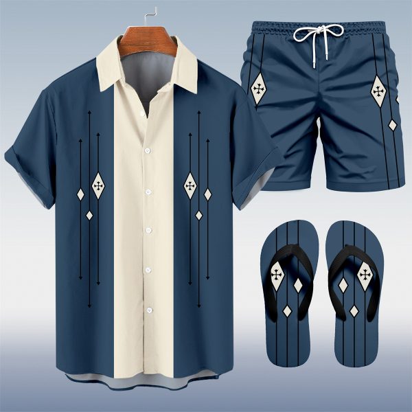 4c9c166a42f57a5ce4bf4439a7eb97b8c2e692b4f49e921b1bca8b76d5187774.jpg Suitmens Men's Hawaii Vacations Print Shirt Three-Piece Set 054