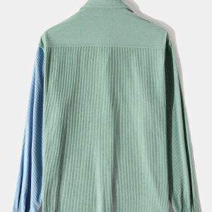 4f50471cf441b78aada3603a603166e6b1e9034fd8d8934cb5147da224dd6b8a.jpg Long Sleeve Two Tone Corduroy Overshirt