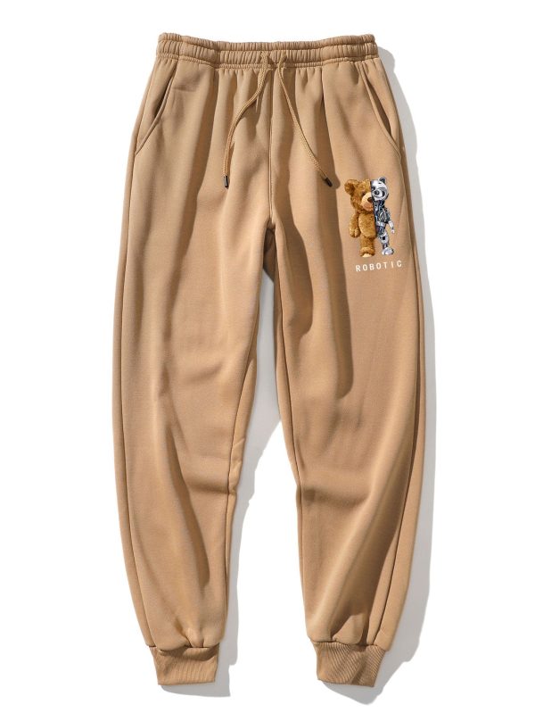 Robot Bear Graphic Hoodies & Jogger Pants