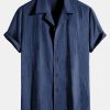 533f4616ac50af9b6c91fd8ccb34d3427e6c937d79dc21441d632d10eb79312d.jpg Textured Cotton Revere Shirt & 5" Shorts