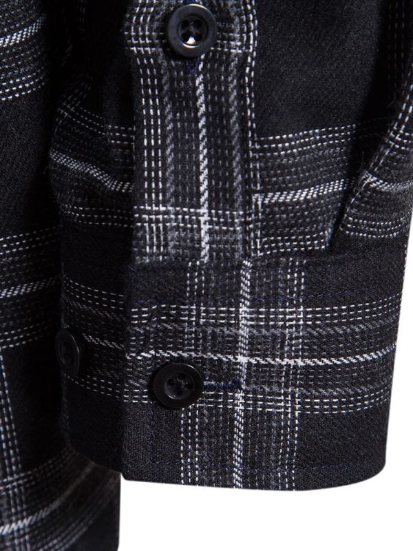 Plaid Button Up Shirt With Pocket