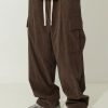 Los Angeles Print Heavy Weight Oversize T-Shirt & Loose Fit Corduroy Cargo Pants