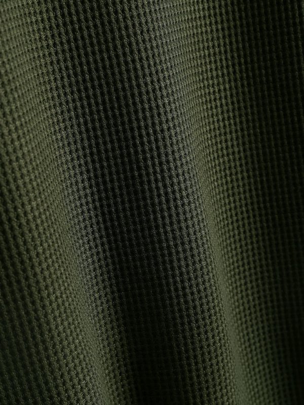 5a2b5b888f0f04a13bfdad00078f8e9617bf63efd56c66f92c0f88f3c95647f0.jpg Long Sleeve Arc Hem Waffle Henley Shirt