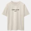 5af3026b6240d15d8f1978a5803a7ab282429324b39a8ebcbcd8ddbea57162a9.jpg Paris Letter Print Dropped Shoulders Oversize T-Shirt