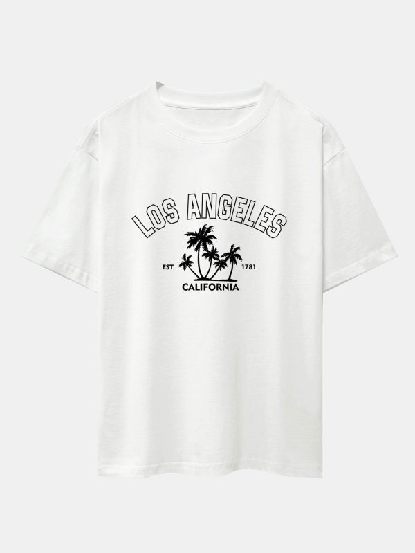 5b014f973db796235ca5864058990ce6e6e99f850a782c9ea9e1ddebef2ad1d5.jpg Los Angeles Palms Print Heavy Weight Oversize T-Shirt