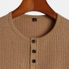 5e47eb96ff1afeeb33d55f4c4d5c65fddd3c918824c63c98a9d055fc91d46f44.jpg Muscle Fit Ribbed Henley Shirt
