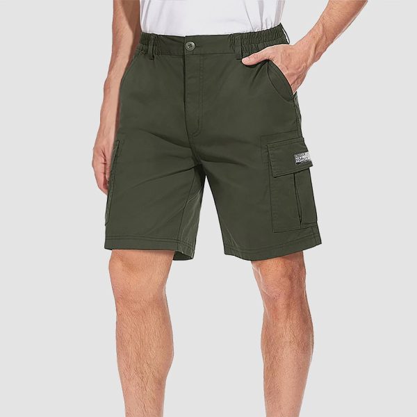 5f2c8f5125eb1b96f569431bb6097c4cb3fc0b21f5454af139586cc307263916.jpg Men's Cotton Cargo shorts Summer Lightweight with Multi-Pockets Ripstop Cargo Work Shorts